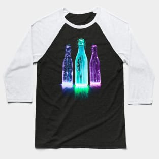 Neon Alcohol Bottle Art Baseball T-Shirt